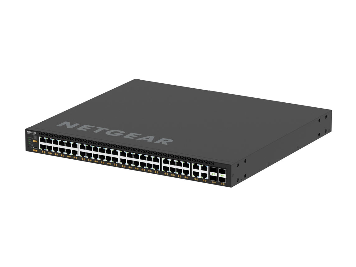 NETGEAR M4350-44M4X4V Managed L3 2.5G Ethernet (100/1000/2500) Power over Ethernet (PoE) 1U Black