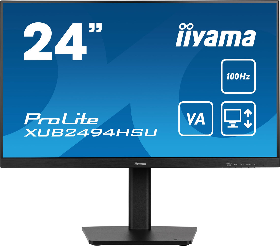 iiyama ProLite computer monitor 60.5 cm (23.8") 1920 x 1080 pixels Full HD LED Black