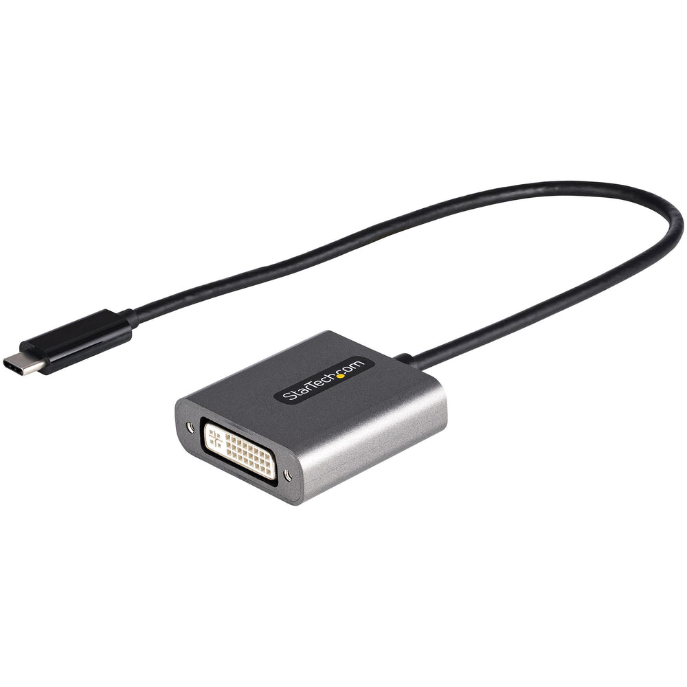 StarTech.com USB C to DVI Adapter - 1920x1200p USB-C to DVI-D Adapter Dongle - USB Type C to DVI Display/Monitor - Video Converter - Thunderbolt 3 Compatible - 12" Long Attached Cable - Upgraded Version of CDP2DVI