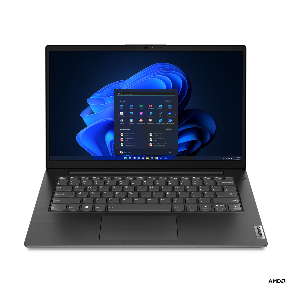Lenovo V 14 G3 ABA Laptop 35.6 cm (14") Full HD AMD Ryzen™ 3 5425U 8 GB DDR4-SDRAM 256 GB SSD Wi-Fi 5 (802.11ac) Windows 11 Pro Black